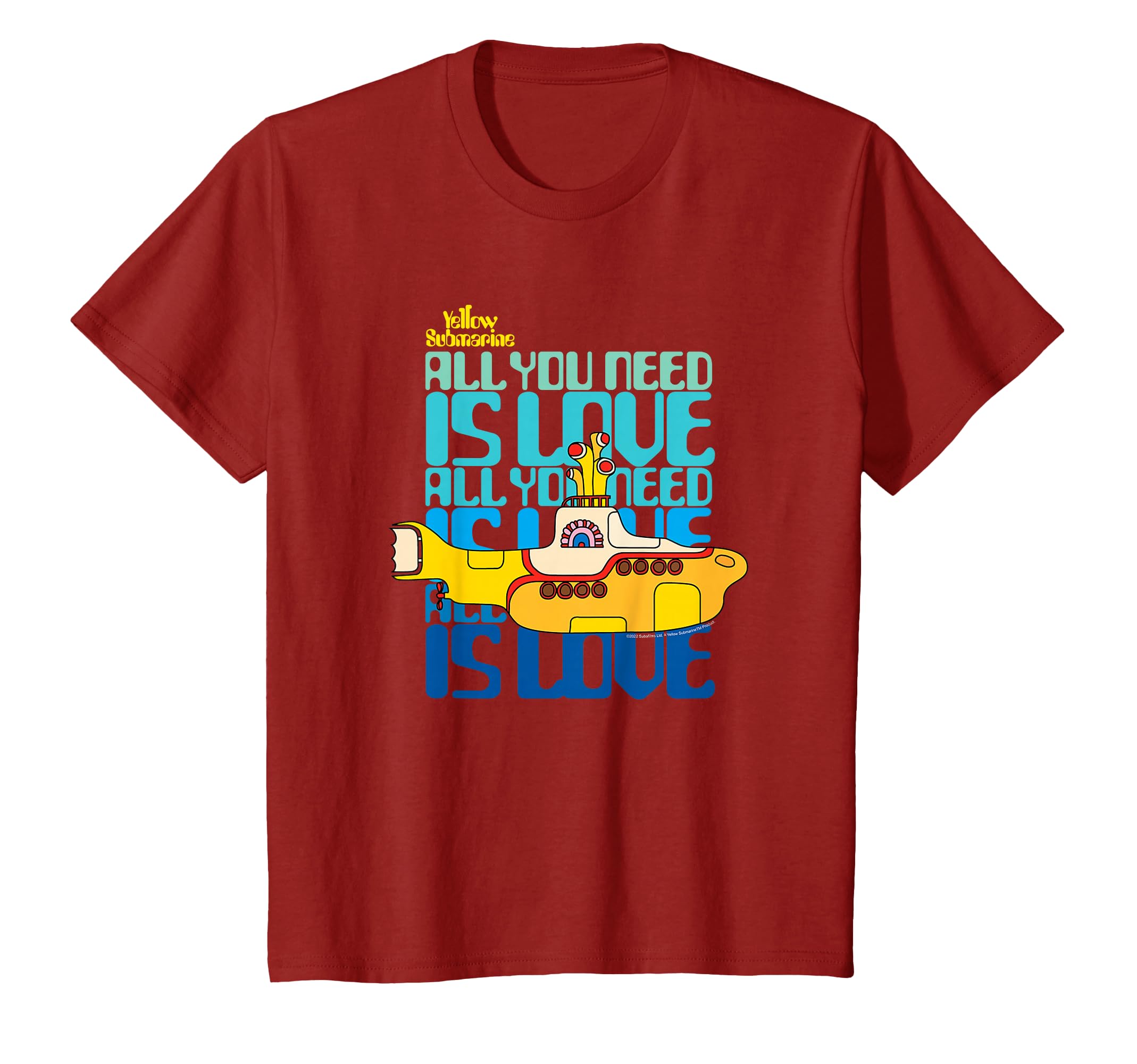 

The Beatles - Yellow Submarine All You Need Is Love T-shirt