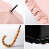 Sun UV Long Sun and Rain Frilled Manual 8 Sun Easy to Carry [LINSHIN] Women's Umbrella, Protection, Umbrella, Umbrella, Water-Repellent, Lightweight,