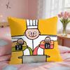 Aesthetic Art JJeanJullien Cushion Cover Square Short Plush Pillow Case Living Room Sofa Home Decor Funda X