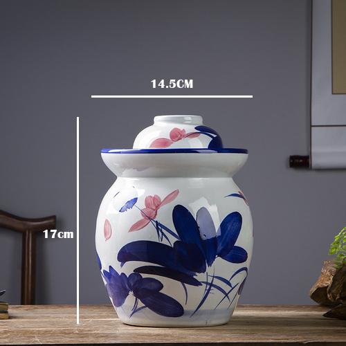 Керамическая банка для солений, бытовая толстая глиняная герметичная банка Цзиндэчжэнь, банка для солений, маринованных овощей, кухонные принадлежности для хранения