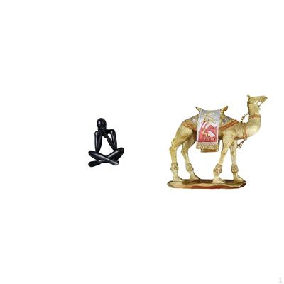 Modern Abstract Camel Figure Sculpture Decorative Resin Animal Statue Collectible Desktop Ornament
