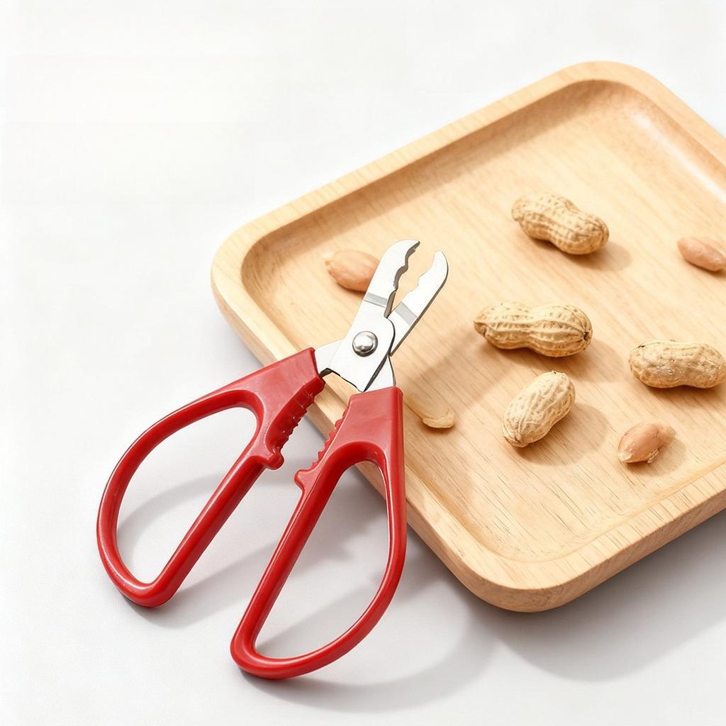 Stainless Steel Nut Cracker Multi-Function Sheller for Sunflower Seeds Peanuts Pistachios Hazelnuts Walnuts Kitchen Gadget Gift