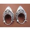 Creative Personality Silver Color Engraving Pattern Women's Drop Earrings Trendy Metal Handmade Dangle Earrings