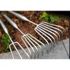 Stainless Steel Small Rake: Easy-to-Use, Thickened Handle, Multi-Claw Tool for Beachcombing & Gardening