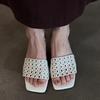 Fashion New Style Luxury Summer Platform Shoes for Women's Metal Buckle Flip-flops Breathable and Hard-wearing Beach Shoes Zapatos Mujer