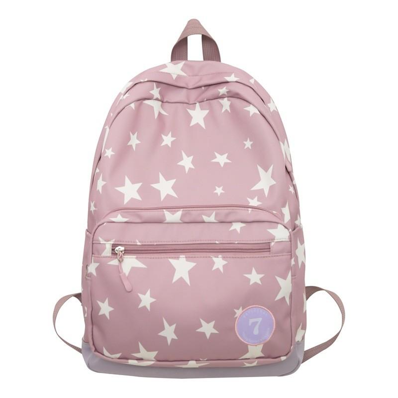 Summer Harajuku Style Backpack For College Students With Nylon And Geometric Prints For Daily Use