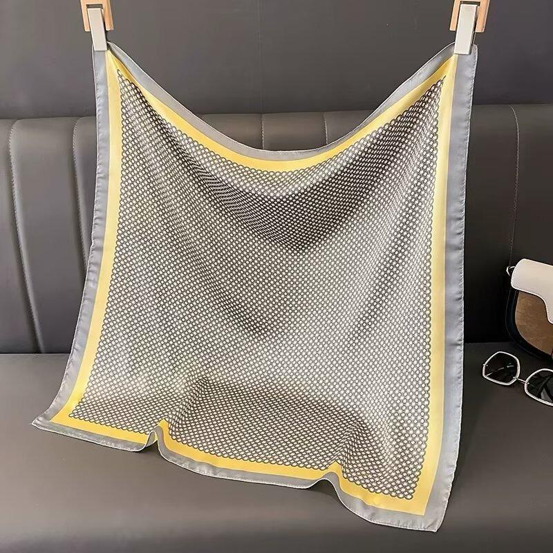 70 silk scarf square scarf high sense fashion versatile professional simulation silk small scarf versatile printed women's silk scarf