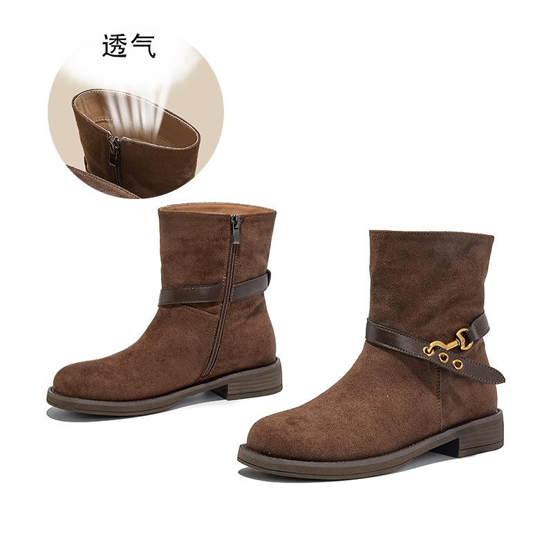 

Vintage Maillard Western Cowboy Boots 2025 Autumn and Winter New Locomotive Short Boots Women s Casual Versatile Martin Boots Children 40 малиновый