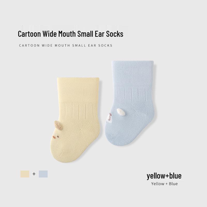 Autumn Combed Cotton Baby Socks - Breathable, Candy Colors, Antibacterial, Seamless Mid-Calf for Infants & Toddlers