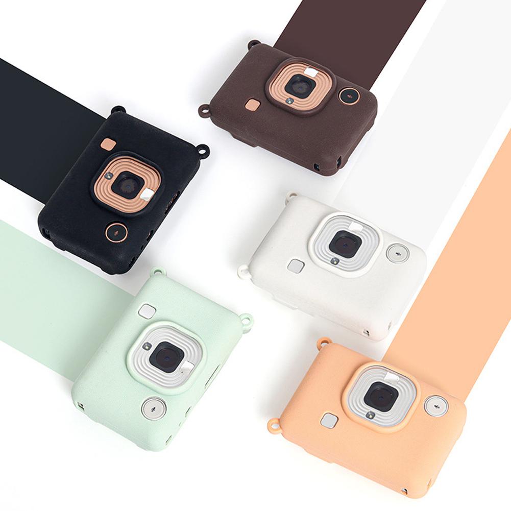 For Fujifilm Instax Mini Liplay Silicone Instant Camera Case Wear-resistant Shockproof Solid Color Soft Cover Camera Accessories
