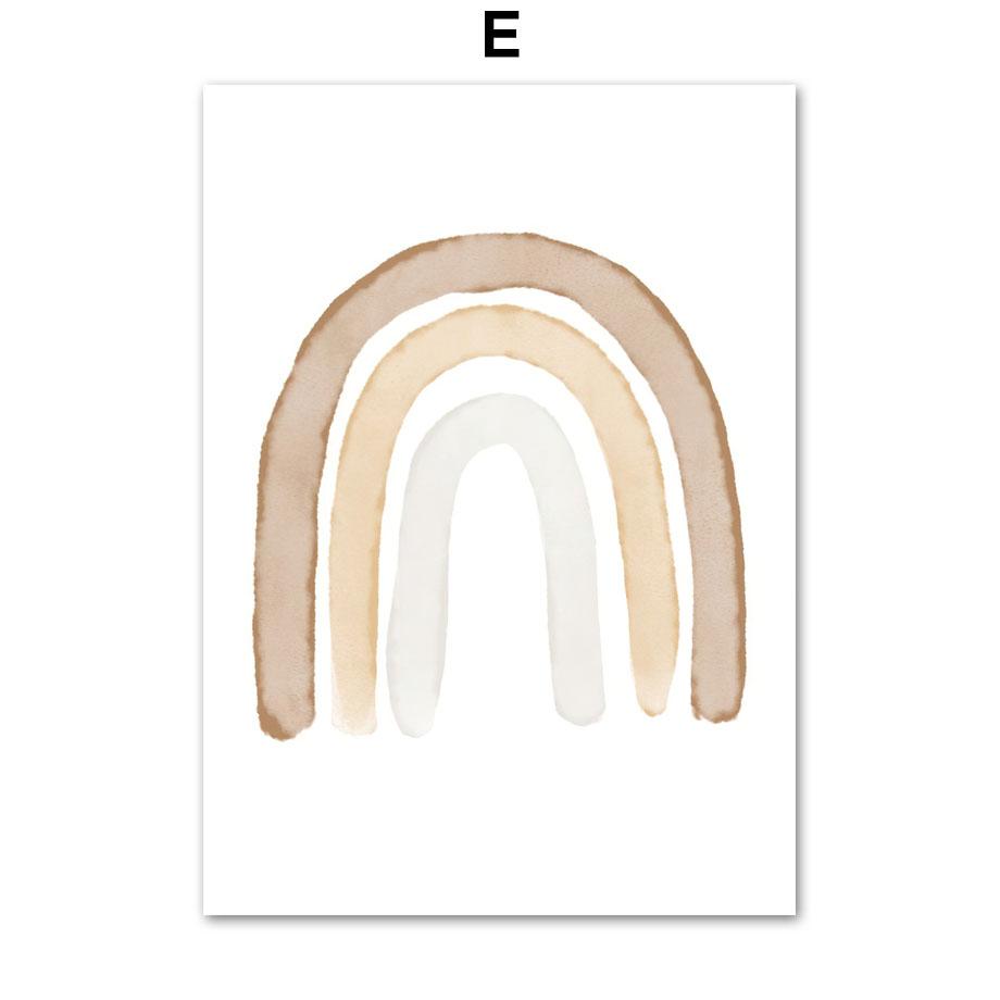Elefant Bär Schmetterling Regenbogen Mond Stern Kinderzimmer Wandkunst Leinwand Malerei Poster und Drucke Bilder für Baby Kinderzimmer Dekor