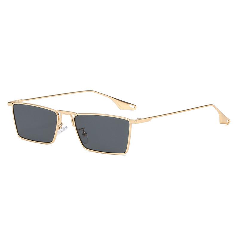 2024 New Retro Metal Small Frame Square Sun Glasses Men and Women Trend Street Shooting UV400 Sunglasses fashion sunglasses