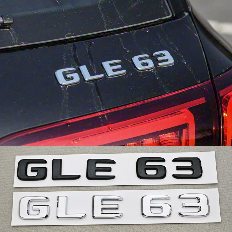 Car Trunk Letters Logo Emblem Badge Decals Sticker For Mercedes Benz AMG GLE Class GLE43 GLE53 GLE63 W166 V167 Auto Accessories