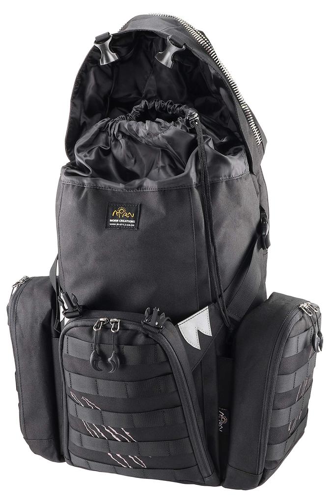 Morn Creations Tyrannosaurus Backpack, Large, TR-101 (Black)