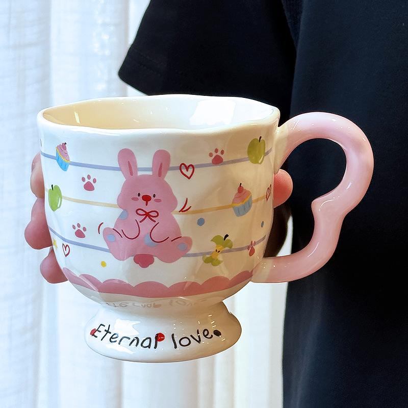 

Красивый подарок на день рождения для мальчиков и девочек, лучших друзей. Керамическая кружка с крышкой и ложкой, парная чашка, практичный сувенир. 400ML