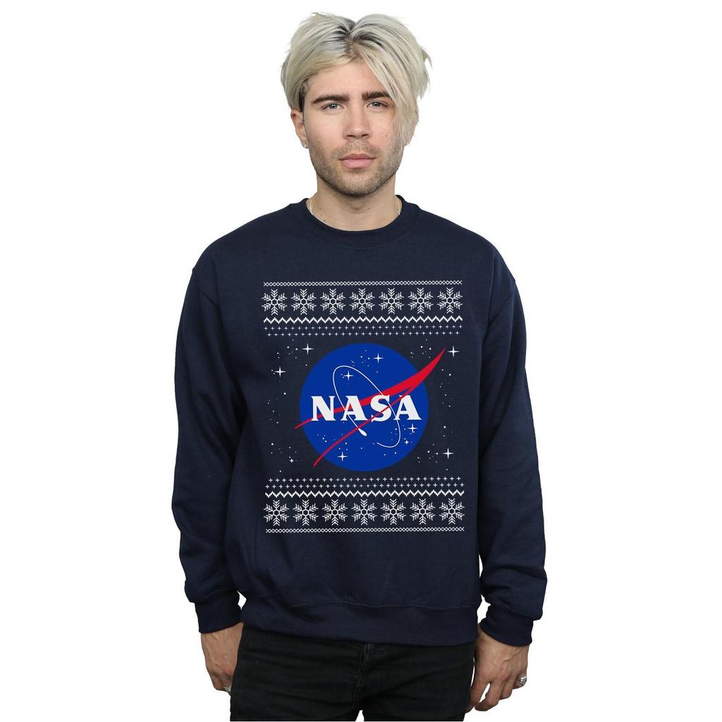 NASA Mens Classic Fair Isle Sweatshirt
