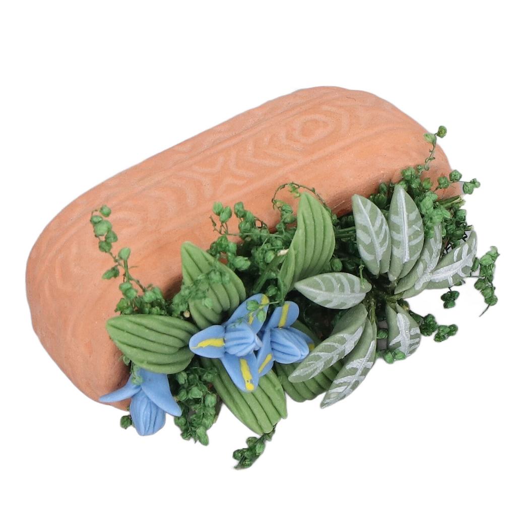 Puppenhaus Mini Blumen Garten DIY Miniatur Mini Puppenhaus Grünzeug Zubehör Geschenk für Jungen Mädchen