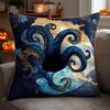 Peacock Quilted Pillow Cover 3D Digital Print Custom Cushion Case Home Decor