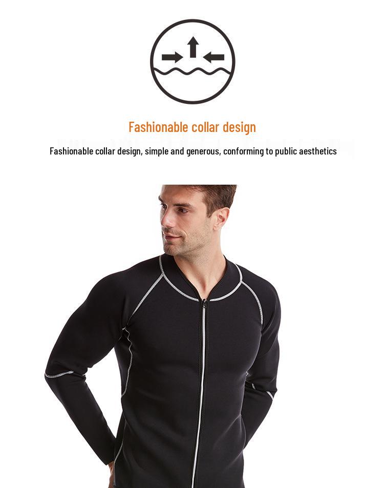 Men's Neoprene Sweat-Inducing Fitness Vest for Body Shaping