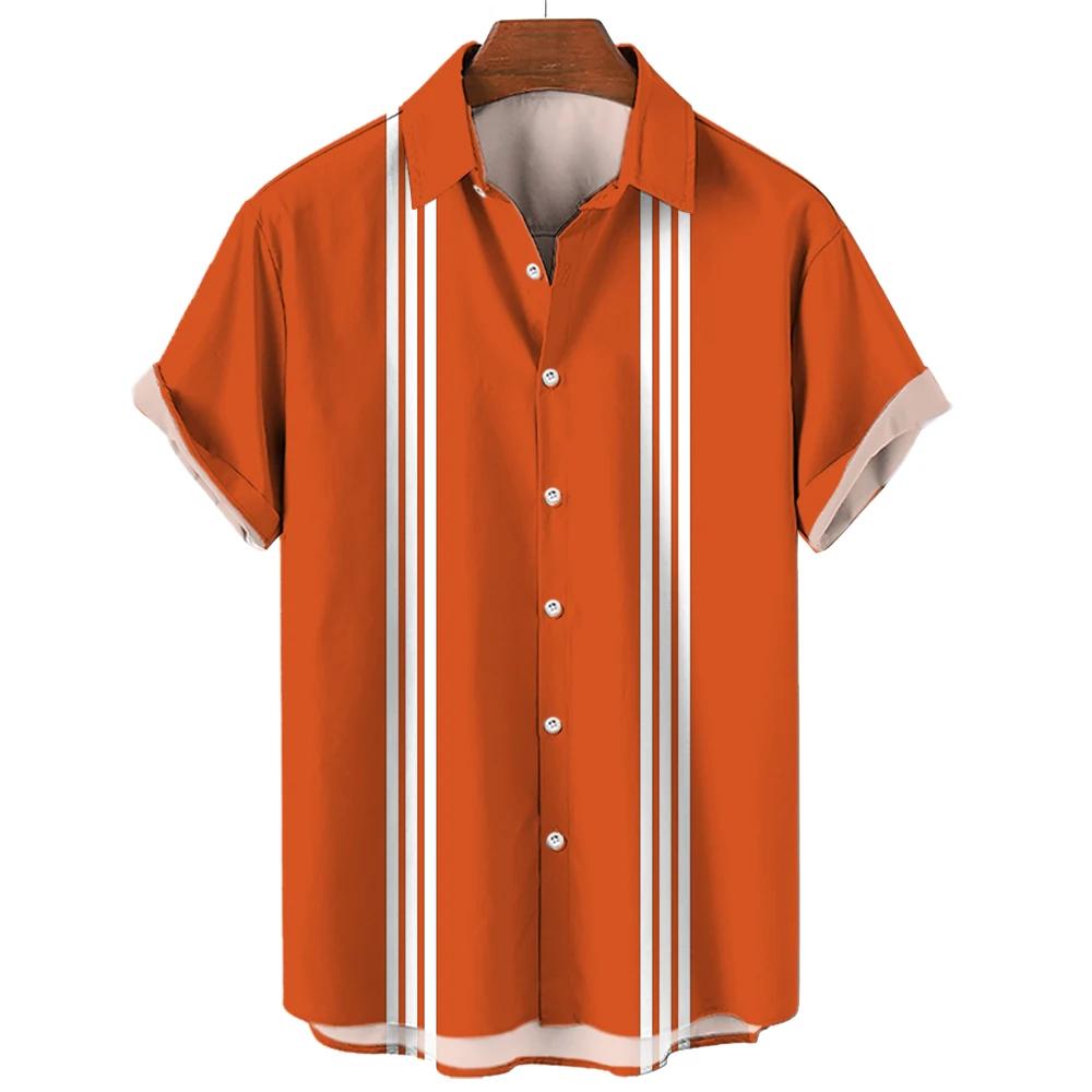 Casual short-sleeve striped shirt, stylish and comfortable for daily outfits.