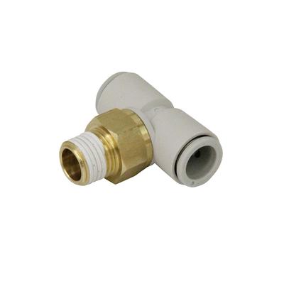 Pipe Tee Union for for 10mm (SK11) One-touch Fitting, Double-ended Tubing, Hose, R1/4, KQ2T10-02AS