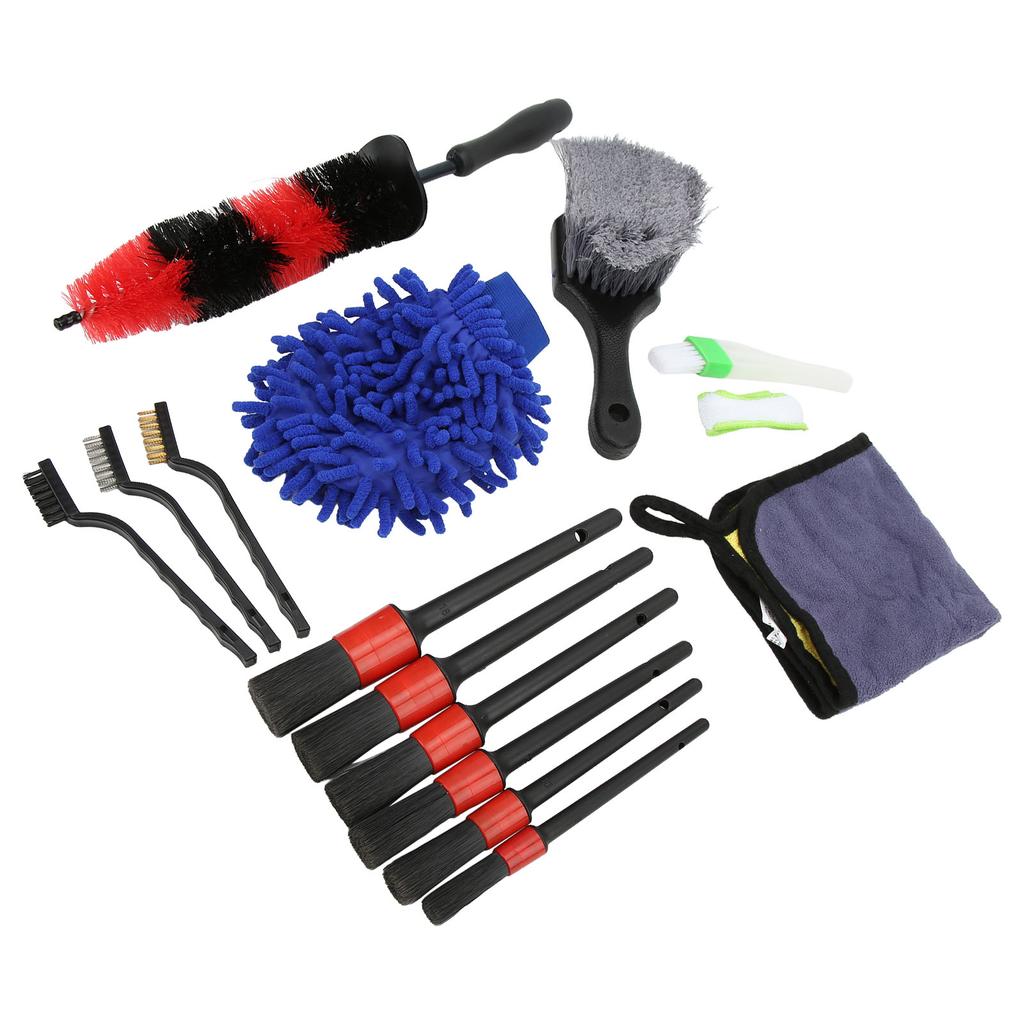 15pcs Car Cleaning Kit Car Detailing Brush Set for Cars Trucks Motorcycles Bicycles