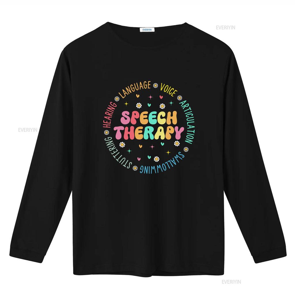 Speech Language PathologisT T Shirt SLP Pathology Sweater Teacher Graduation vintage Washed designer clothes streetwear Casual