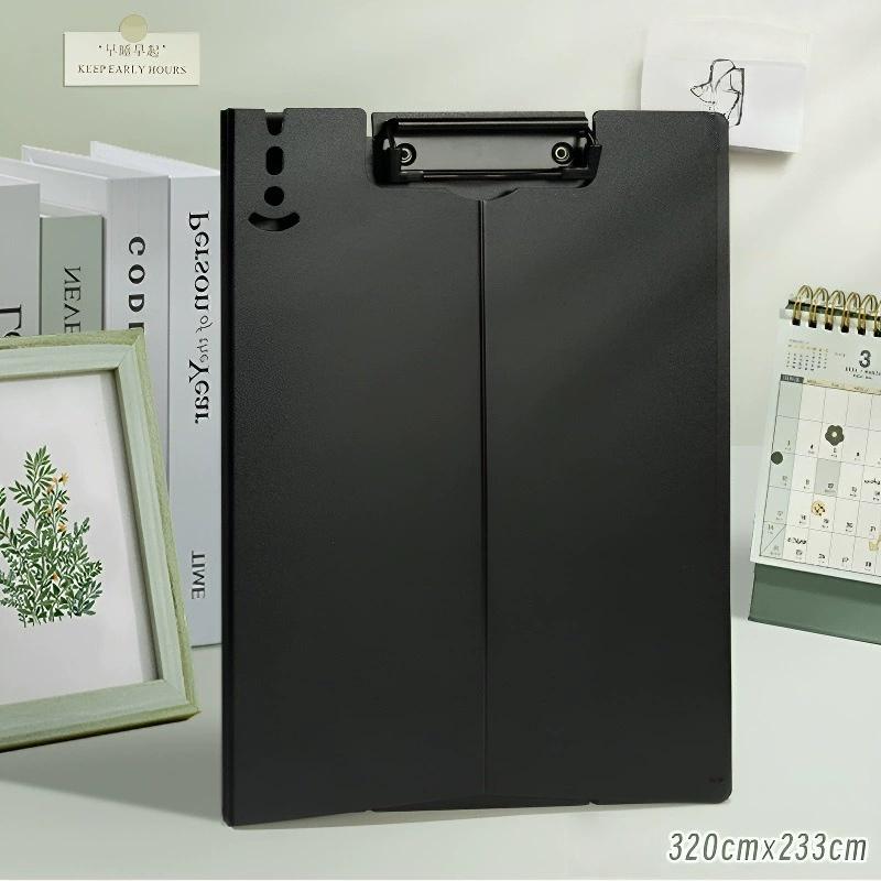 Clipboard Foldable, Folder Clipboard Plastic Clipboards with Profile Clip,File Folder Storag Clipboards for A3 A4 Paper чёрный