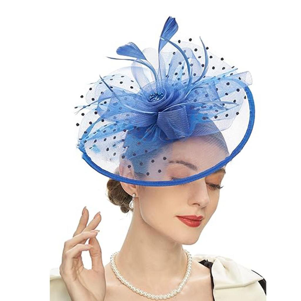 Fascinators Hat Tea Party Headwear Ribbons Feathers Decoartion 1920s Club Stylish Elegant Headbands With Headband And Clip Headpiece For Girls Women