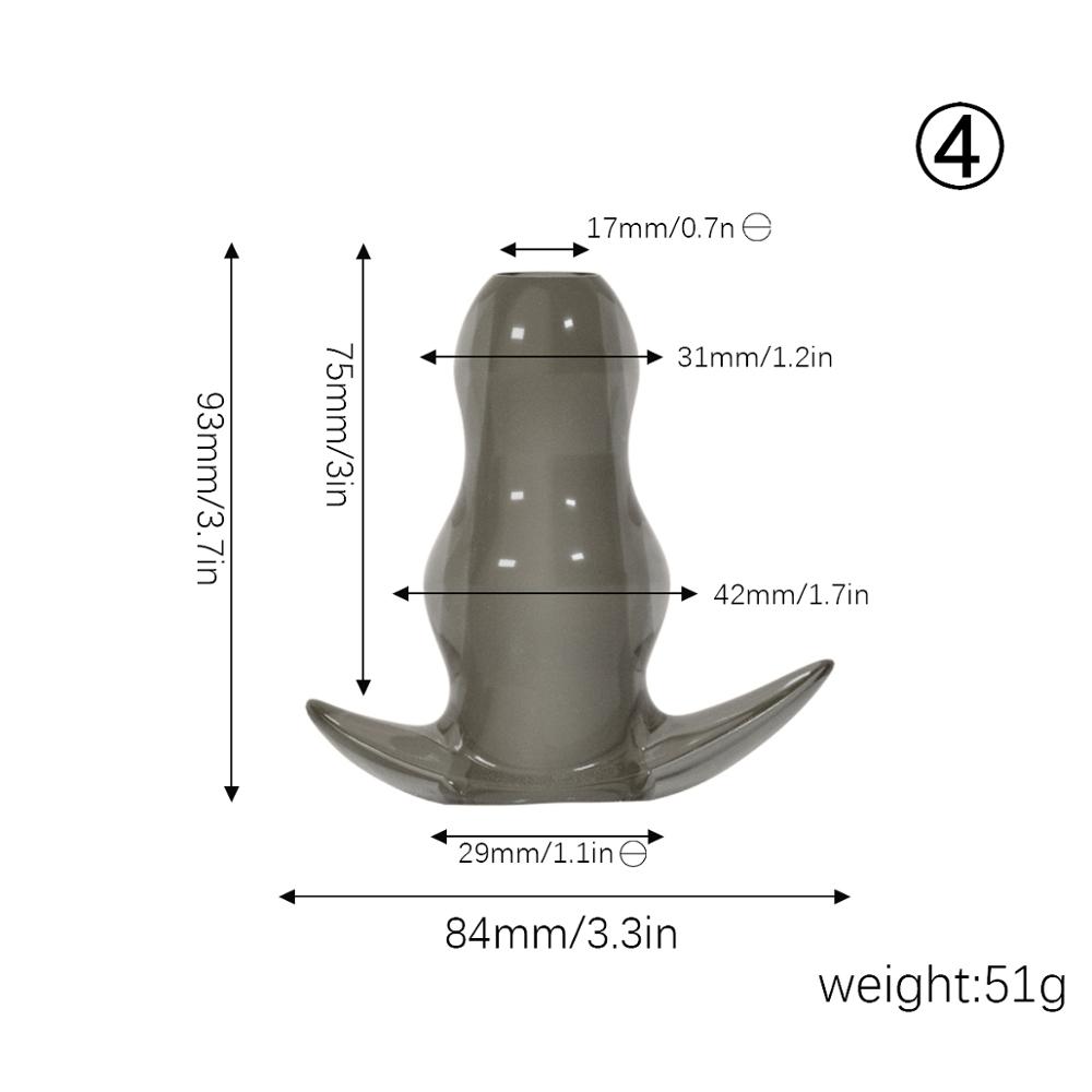 Sex Products 5 Sizes Hollow Anal Plug Butt Plug Anal Dilator Enema Soft Speculum Prostata Massager Sex Toys for Woman