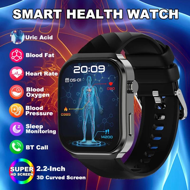 2025 New ECG+PPG AI Healthy Diagnose Smart Watch Men Women Blood Lipid Uric Acid Female Menstrual Health Tracker Smartwatch