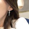 Super Flash Zircon Fairy Earrings, Long Lady Temperament Earrings, Lily Of The Valley Celebrity Bride Super Beautiful Earrings