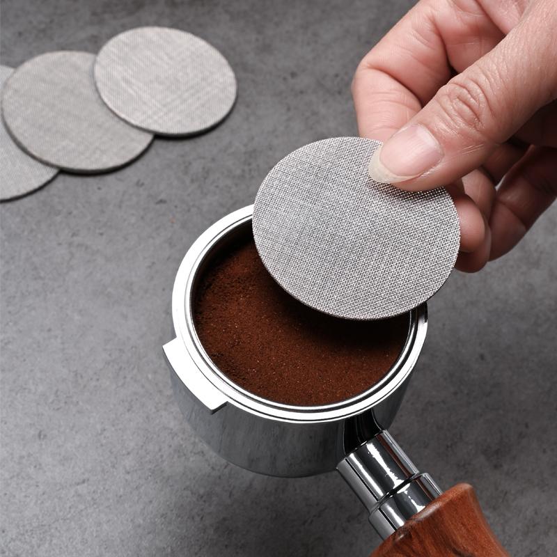 Coffee Puck Screen 316 Stainless Steel 51/53.5/58.5mm Screen Metal Coffee Espresso Reusable Filter for Portafilter Tool Barista