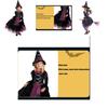 Exquisite Children's Halloween Witch Costume With Silky Fabric And Intricate Details
