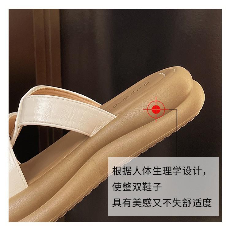 2025 Summer New Pearl High-end Soft-soled Slippers for Women To Wear, Step On Shit, Thick Bottom To Increase the Popularity of One-word Drag