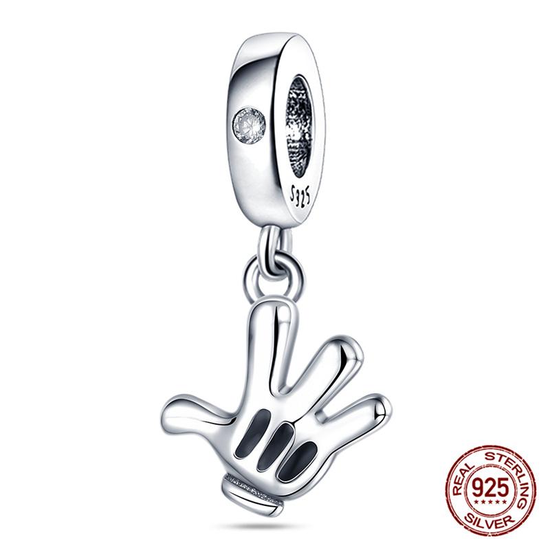 Marvel Disney Snow White Tree Elf Mickey 925 Silver Charms for DIY Jewelry Making Women Gift Bracelet