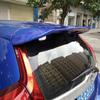 for honda fit jazz Spoiler 2014-2017 fit jazz Spoiler OYB High Quality ABSMaterial Car Rear Wing Primer Color spoiler
