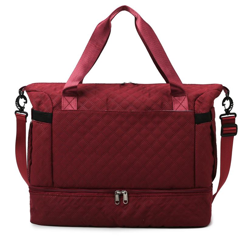 New oblique span fitness bag independent shoe compartment dry and wet separation yoga bag short business trip travel bag