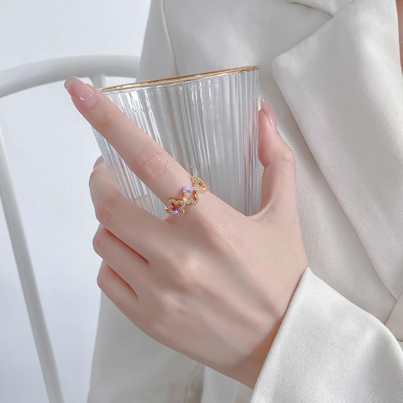 Lindon Klassischer Zirkonring aus Kupferlegierung, Damenschmuck, Hochzeitsversprechen, Partygeschenk