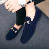 Spring Red Suede Loafers Men Leather Men's Casual Shoes Slip On Walking Driving Shoes for Men Moccasins Soft Man Flat Shoes