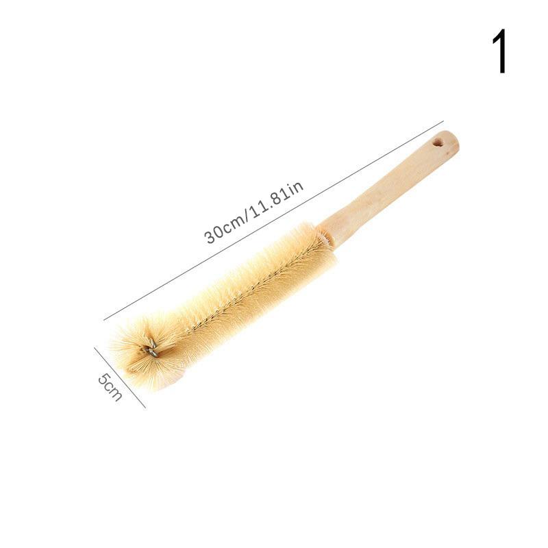 

Дерев яна щітка для чищення пляшок з довгою ручкою Кухонне прибирання для напою. Чашка для вина