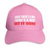 Where theres a will theres a wayGet it done Baseball Cap New Hat Sunscreen black For Girls Unisexs
