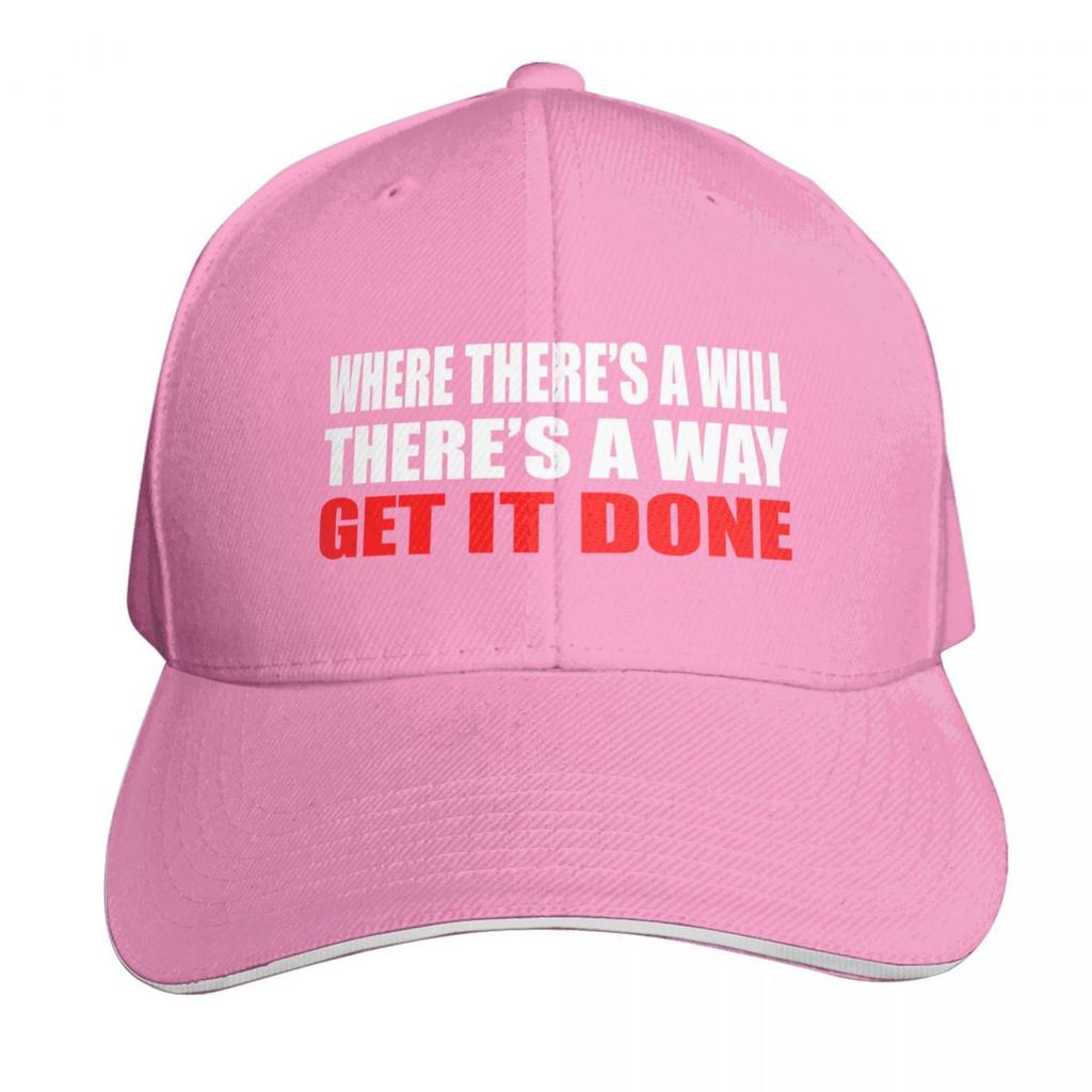 Where theres a will theres a wayGet it done Baseball Cap New Hat Sunscreen black For Girls Unisexs
