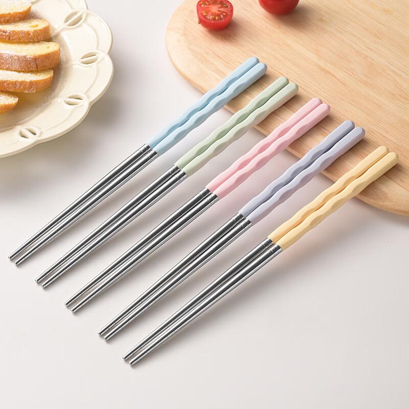 Ruhan European Style 304 Stainless Steel Chopsticks Set