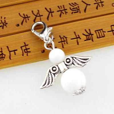 50 Stück Engel Flügel Abstandshalter Metall Charm Perlen für DIY Armbänder Halskette Schmuckherstellung