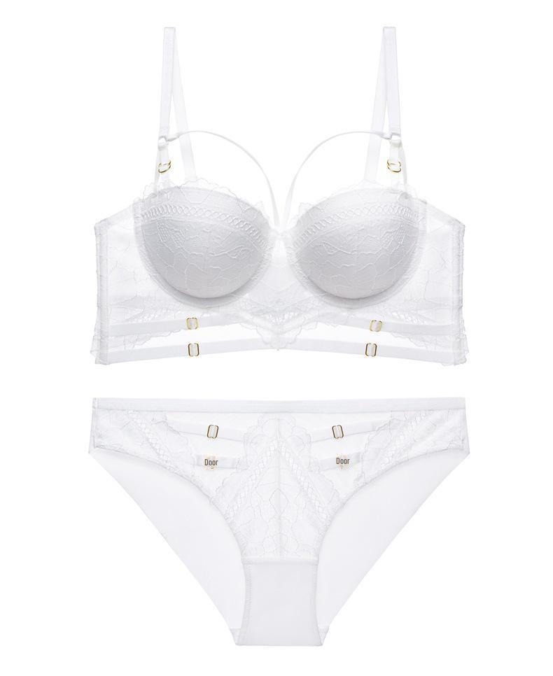Damski Seksowny Koronkowy Zestaw Bielizny Przeciw Opadaniu z Podtrzymującym Biustonoszem