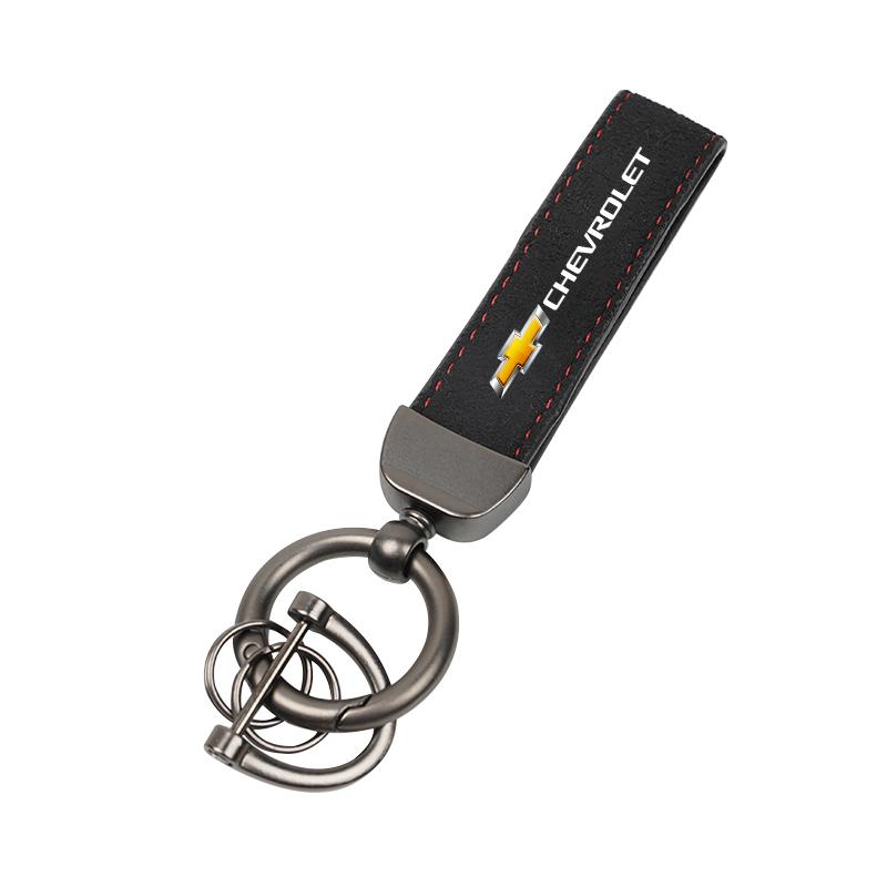 

Car Suede Fiber Key Chain Accessories For Chevrolet Cruze Sonic Silverado Trax Camaro Captiva Equinox Trailblazer Bolt Spark SS