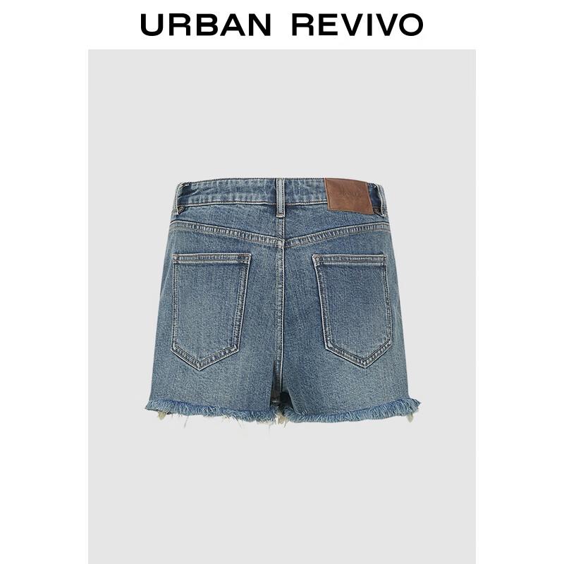 

Женские ретро джинсовые шорты с бахромой 26