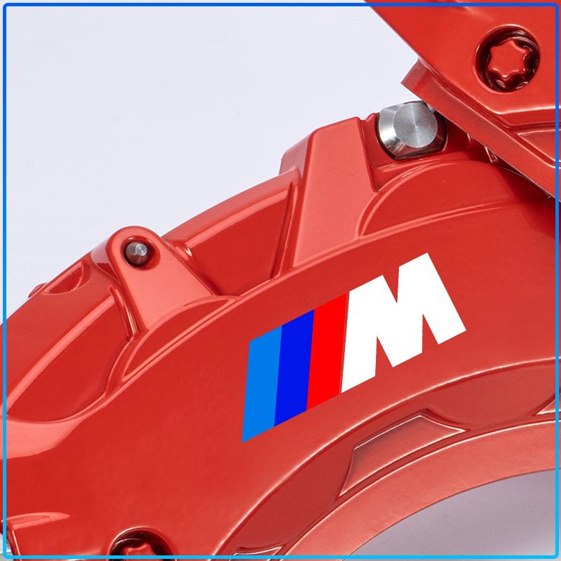 6pcs/Set Sport Car Brake Caliper 3D Sticker Auto Wheel Hub Stickers For BMW E34 E46 E39 E38 E90 E60 E36 F30 F30 F10 E92 E38 E91 G30 G38 M3 M5
