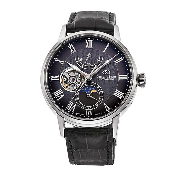 

ORIENT Unisex RK-AY0104N (Classic Mechanical Moon Phase Men s Leather Band) Watch